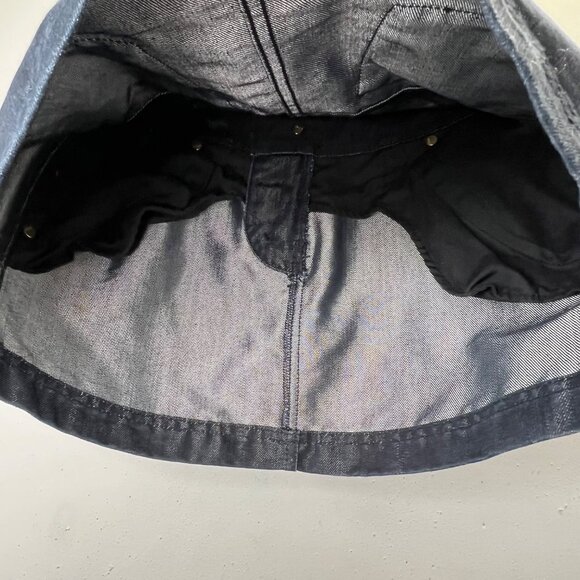 Express Jeans Mini Skirt 8 Dark Wash Metallic Blue Sequin Ombre Drip Barely Worn - Picture 4 of 7